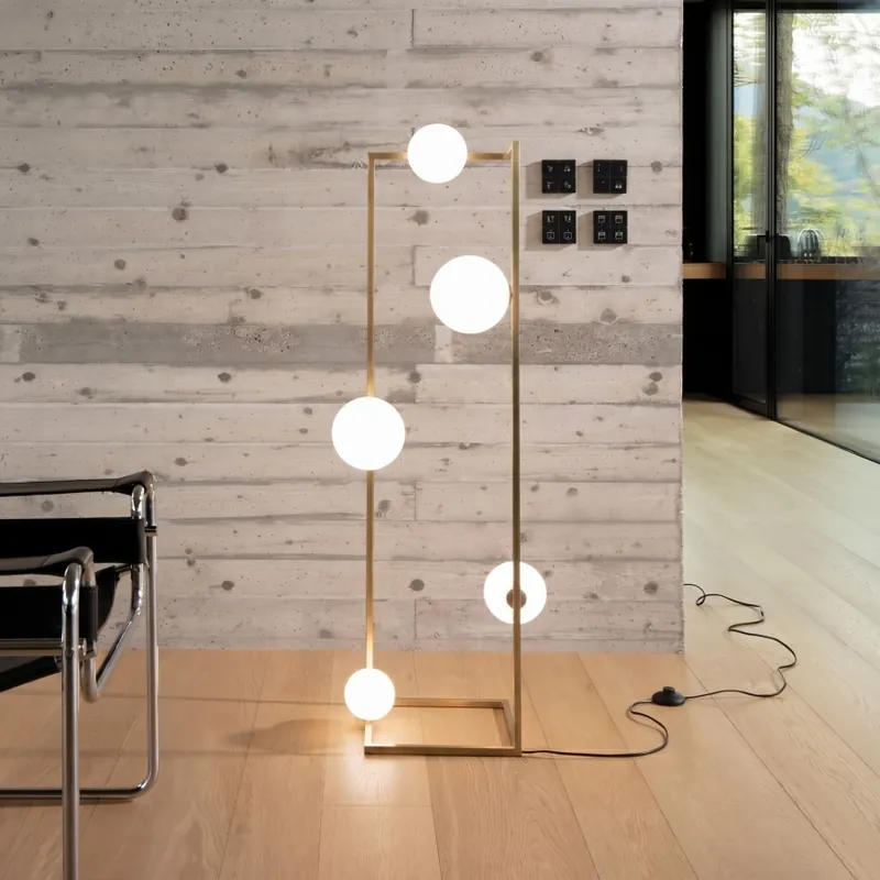 Discount Lampadar LED Ideal Lux ANGOLO 5xG9/3W/230V alamă
