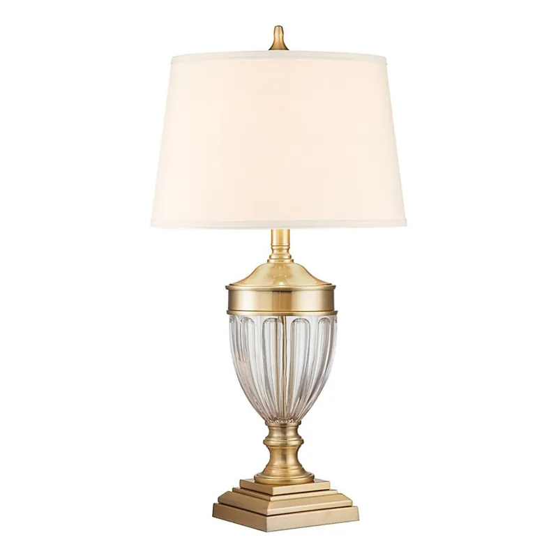 Plată sigură Lampă de masă Quoizel DENNISON 1xE27/60W/230V auriu