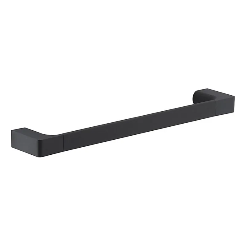 Suport de perete pentru prosoape Gedy PIRENEI 6,6x35 cm negru mat Chilipir