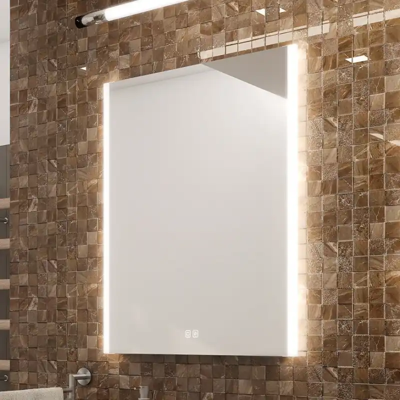 Cumpărături sigure NIMCO ZP 11001VX - Oglindă de baie LED retroiluminată, reglabilă, 21W/230V, 3000–6500K, 70x50 cm, IP44