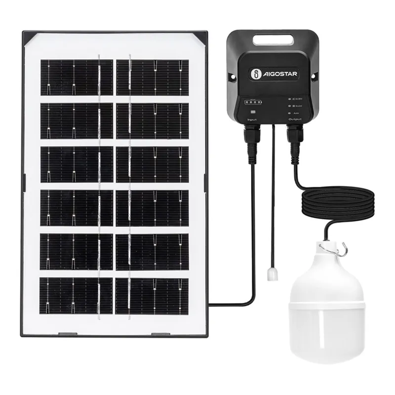 Aigostar - Lustră solară cu LED/35W/12V 3000 mAh 6500K IP65 Ø 10 cm + telecomandă Doar azi