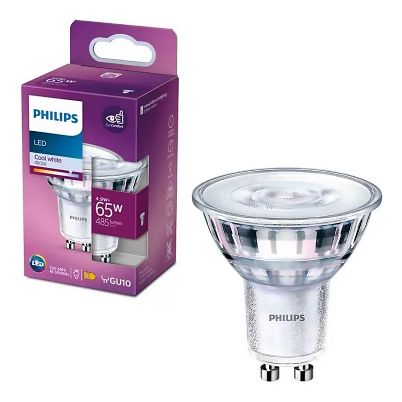Bec LED Philips PAR16 GU10/4,9W/230V 4000K Cumpără online