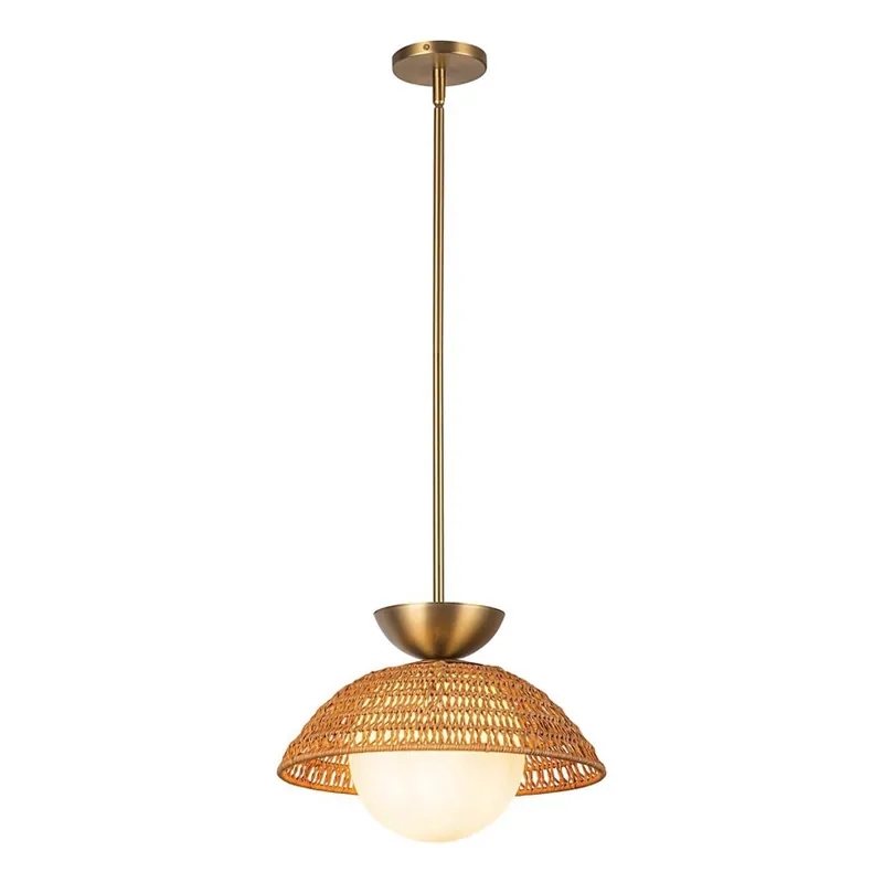 Ultima șansă Alora Mood - Pendul pe tijă PERTH, 1xE27/60W/230V, Ø 37,5 cm, auriu
