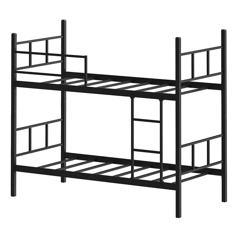 Cel mai bun preț Pat supraetajat metalic MAVEN 90x200 cm, negru, capacitate 2 x 100 kg