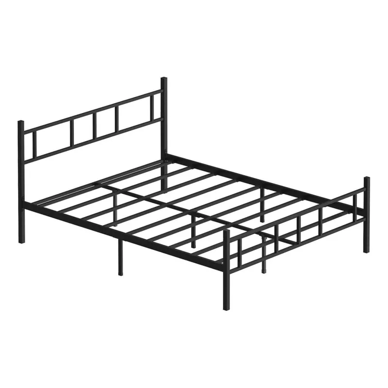 Cel mai bun preț Pat metalic dublu PIRON 120 x 200 cm, negru, capacitate portantă 120 kg