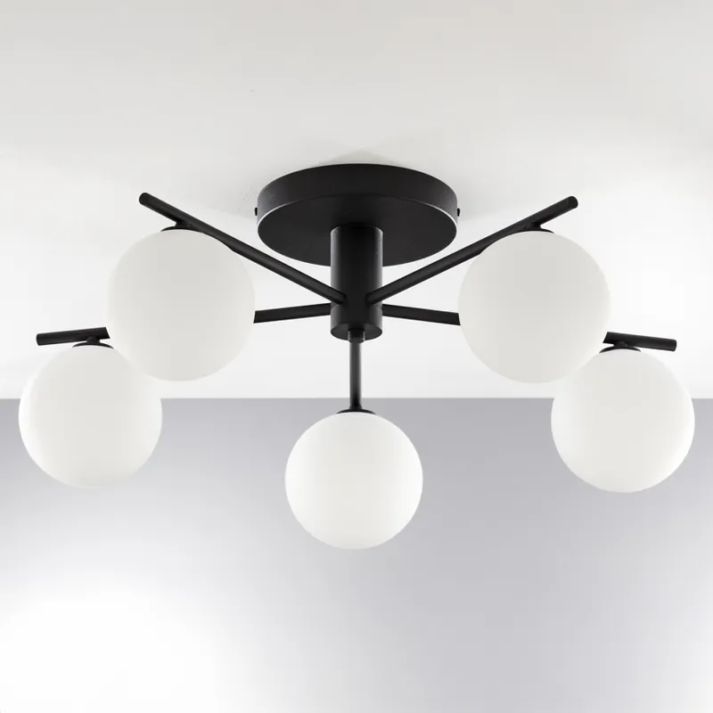 Jupiter 2049 - Lustră aplicată PRATO 5xG9/14W/230V negru/alb Reduceri