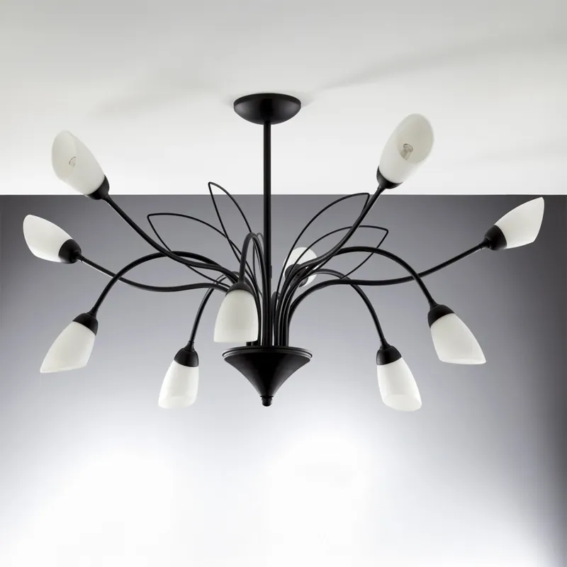 Jupiter 2056 - Candelabru GLORIOSA pe tijă 10xG9/14W/230V, negru Reducere