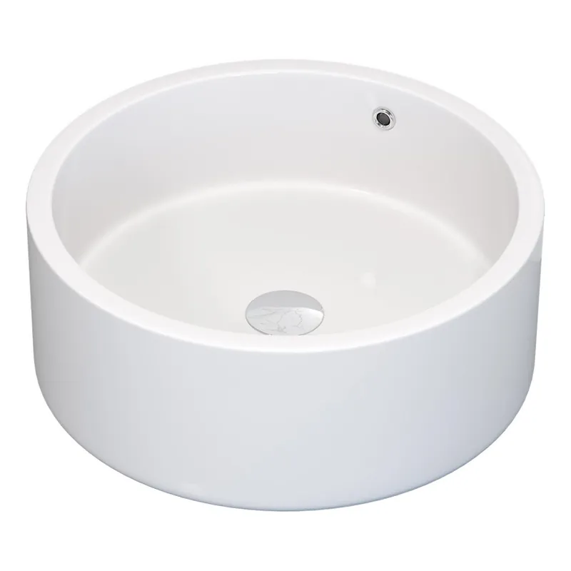Lavoar pentru montare pe blat RUNDTOM Ø 41,5cm ceramică/alb Ieftin