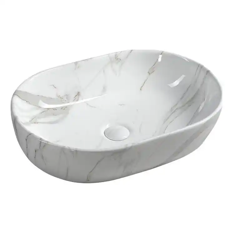 Nu rata Sapho - Lavoar pentru blat DALMA 59 x 42 cm, ceramică/Carrara