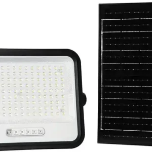 Ofertă limitată Proiector solar LED reglabil LED/300W/3,2V 2000-8000K IP65 15000 mAh negru + telecomandă