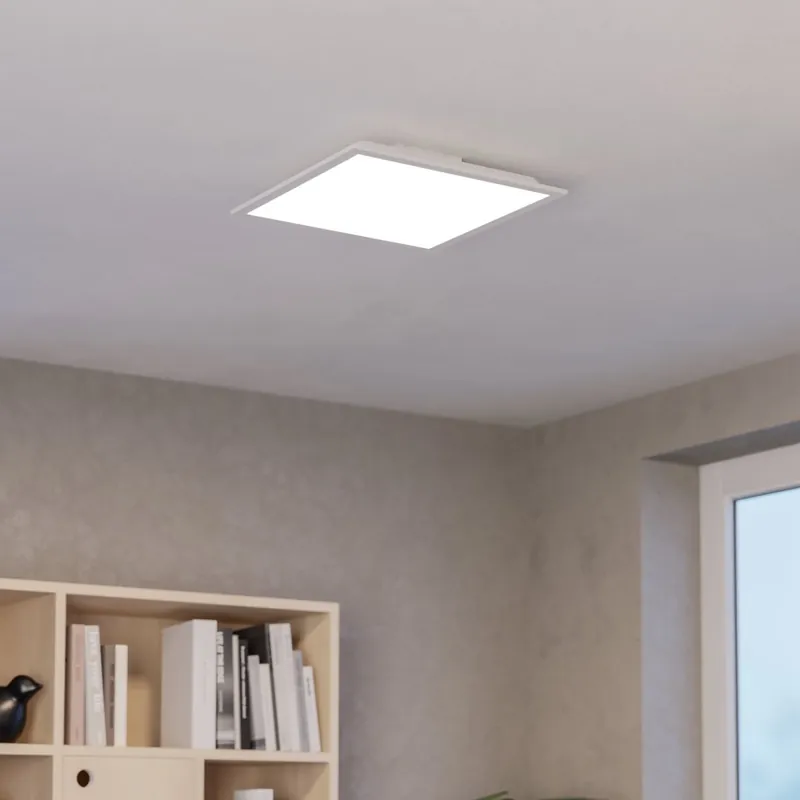 Ultima șansă Eglo - Plafonieră LED RGBW dimmabilă, 19W, 230V, 2700-6500K, 40x40 cm, alb