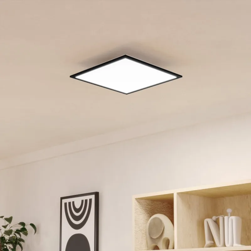 Super ofertă Eglo - Plafonieră LED, 18,8 W, 230 V, 2700/4000/6500 K, 40 x 40 cm, negru