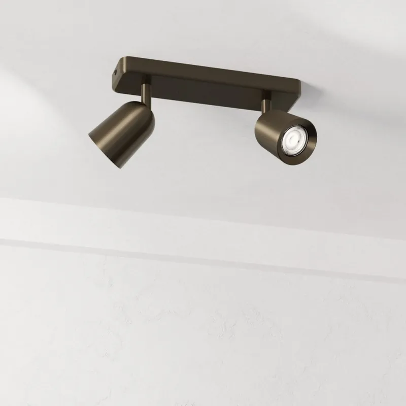 Reduceri Eglo - Spot aplicat 2xGU10/10W/230V bronz