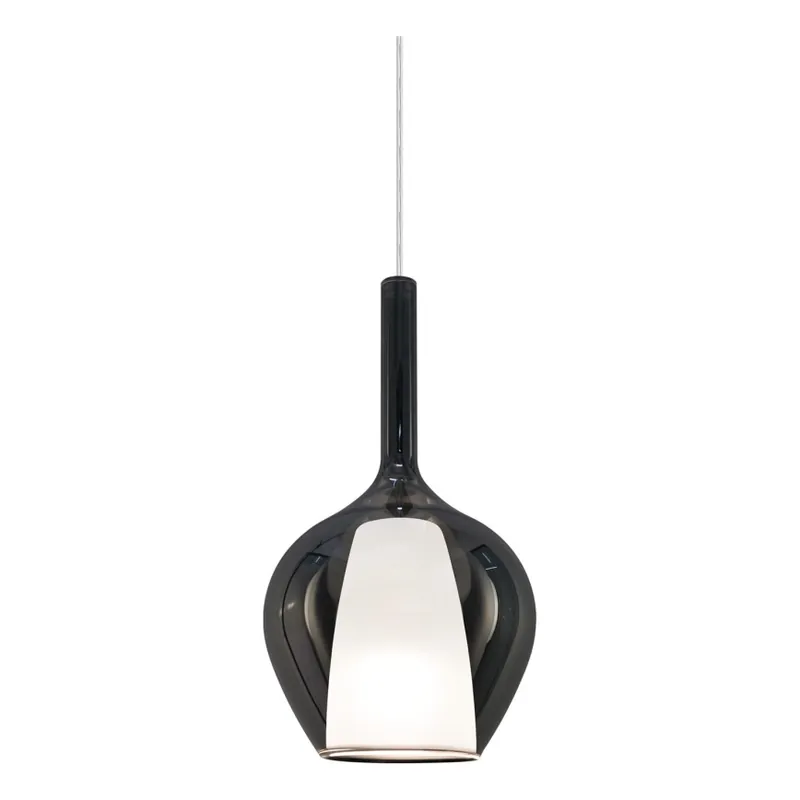 Ideal Lux - Pendul pe cablu KALIQUE 1xE27/42W/230V Ø 18 cm, fumuriu-negru Noutate