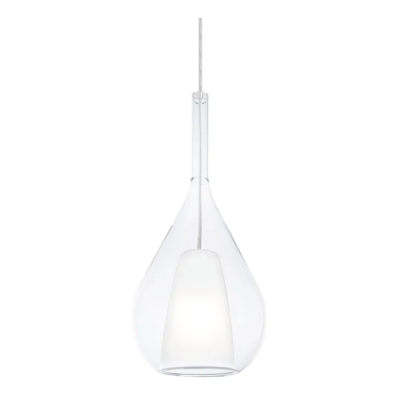 Ideal Lux - Pendul pe cablu KALIQUE 1xE27/42W/230V Ø 18 cm transparent Super ofertă