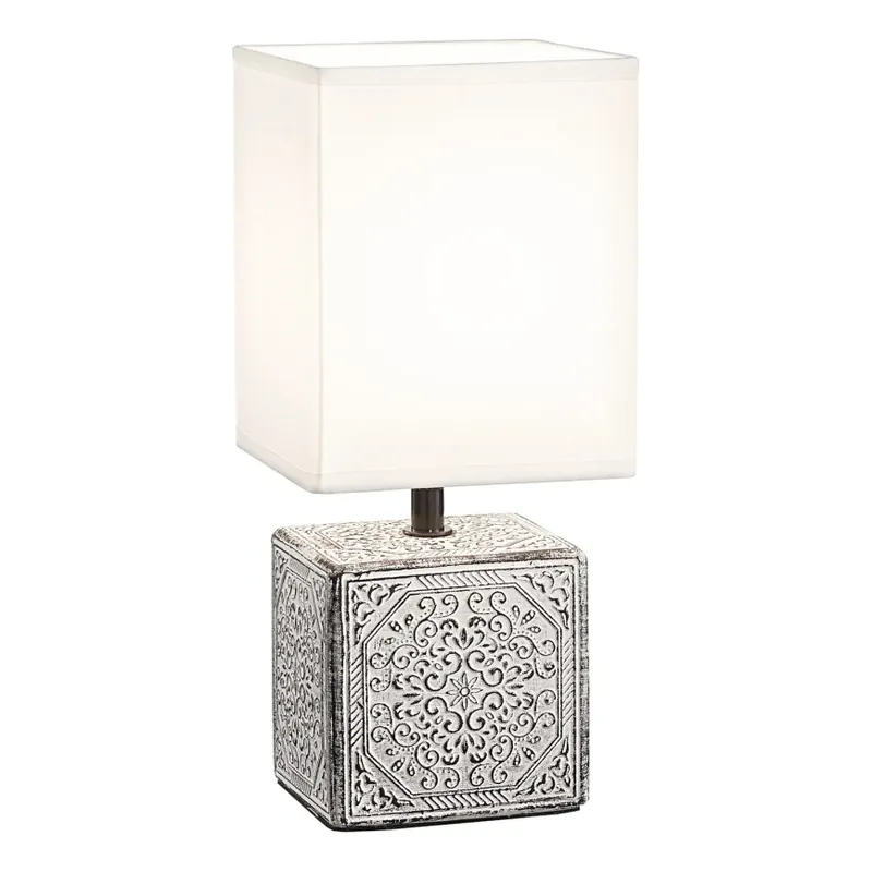 Discount Ideal Lux - Lampă de masă KALI 1xE14/40W/230V alb/gri