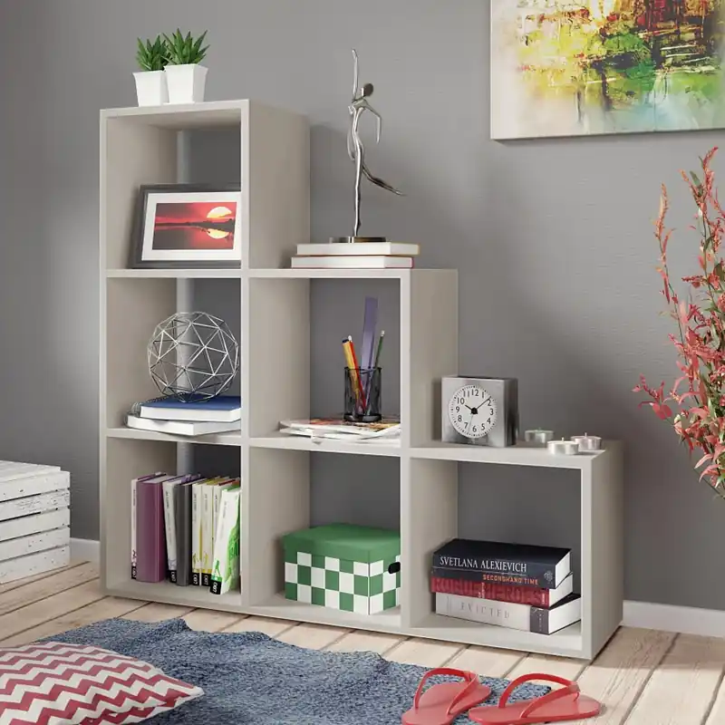 Bibliotecă TRIO 105x108 cm cașmir Reducere de preț