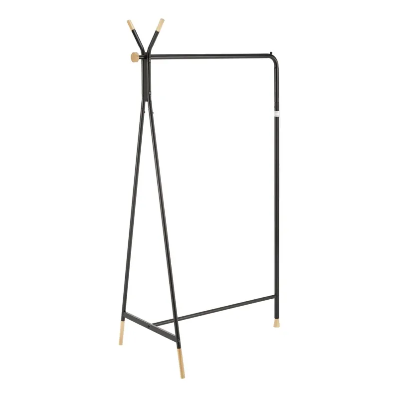 Discount Cuier de podea CHENE 165x91 cm, negru/bej