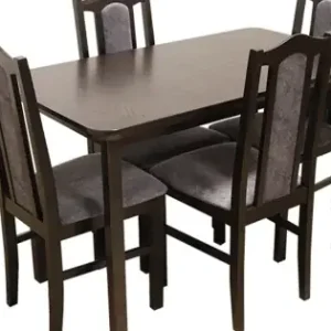 Set Masă Living Max 4 wenge cu 4 Scaune Boss II 24Z Noutate