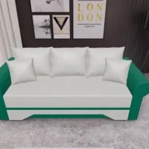 Canapea Extensibilă Mona Bonell Mini, Bej deschis/Verde Promoție