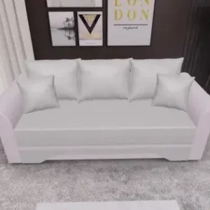 Canapea Extensibilă Mona Bonell Mini, Crem/Violet Reducere extra