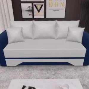 Disponibil imediat Canapea Extensibilă Mona Bonell Mini, Crem/Albastru