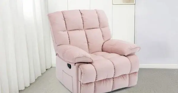 Fotoliu cu Recliner KJC4423 Roz Preferatul clienților