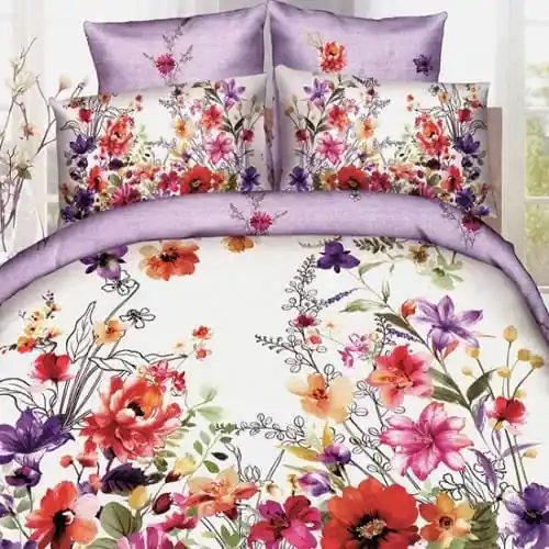 Lenjerie de pat bumbac digital print 3D – 4 piese | 2574-R Comandă acum
