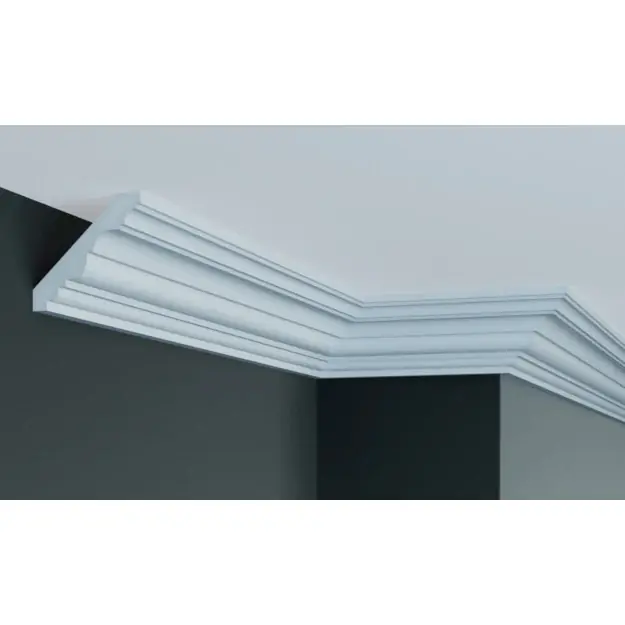 Cornisa decorativa din poliuretan P902 - 4.6x4.6x200 cm Cumpărături sigure