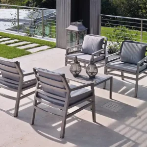 Reducere specială Fotoliu de exterior Aria 70.5 x 71 x H.49 /63/84 cm