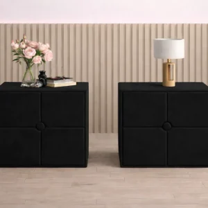 Ultima șansă Set 2 noptiere Royal, Negru
