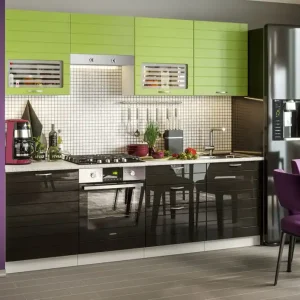 Cumpărături sigure Bucatarie Viola Tigra Verde MDF 2,4 m