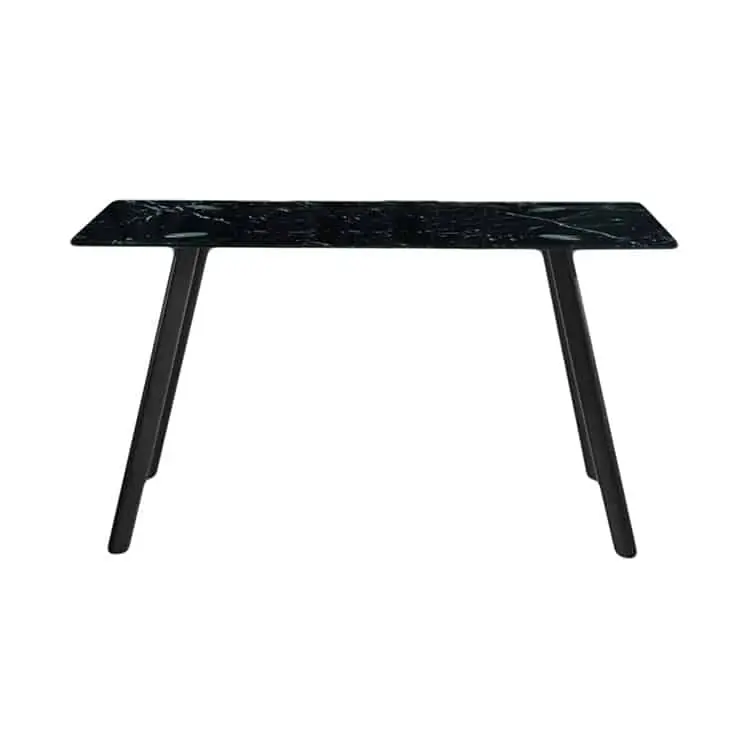 Masa sticla Marble, Neagra Retur ușor