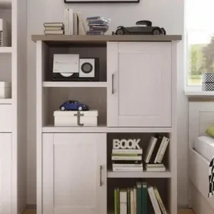 Bestseller Comoda inalta alba Marmstof 106/42/135 cm