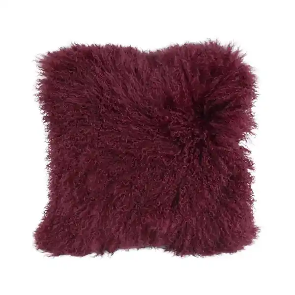 Perna decorativa rosie cu blanita 40x40 cm Cumpărături sigure