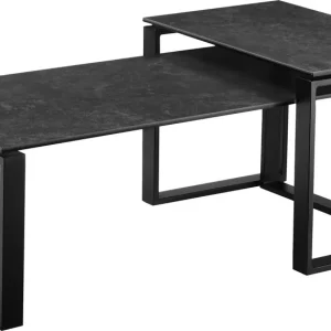 Vezi acum Set 2 masute de cafea Orford negre