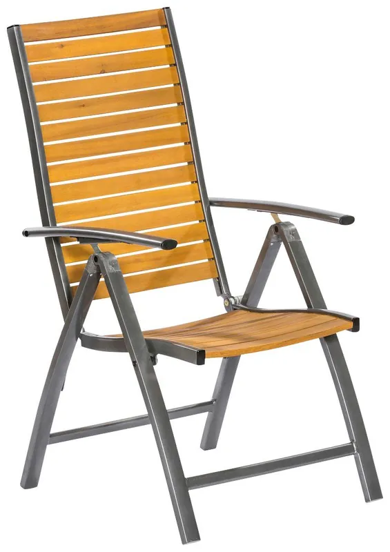 Scaun de gradina pliabil Santorin maro 54/65/109 cm Lichidare de stoc