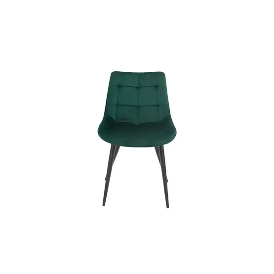Ultima șansă Scaun Ironny, design elegant cu tapițerie din catifea și picioare metalice, 52x43x85 cm, culori disponibile gri, bej, verde
