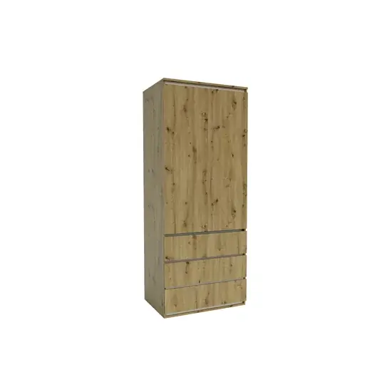 Dulap Idea Artisan, cu bară haine, structură PAL melaminat + MDF, design modern, 80x210x57 cm, personalizabil Ofertă exclusivă