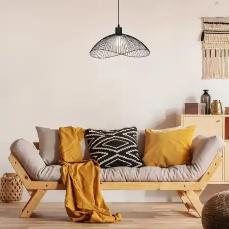 Expediere rapidă Pendul Rabalux Iduna, 1xE27, negru mat