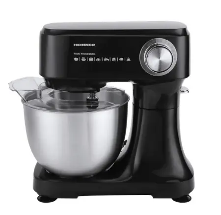 Mixer planetar Heinner HPM-D750BK, Putere 600W, Bol 3.5L, 12 viteze, Negru Preferatul clienților