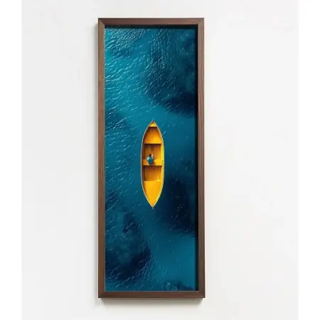Wallxpert tablou decorativ inramat, 40x120 cm, MDF 3mm, imprimare UV, cadru lemn pin 3.5mm, format panoramic, multicolor - Verificat B · Re-Bloom Ofertă exclusivă