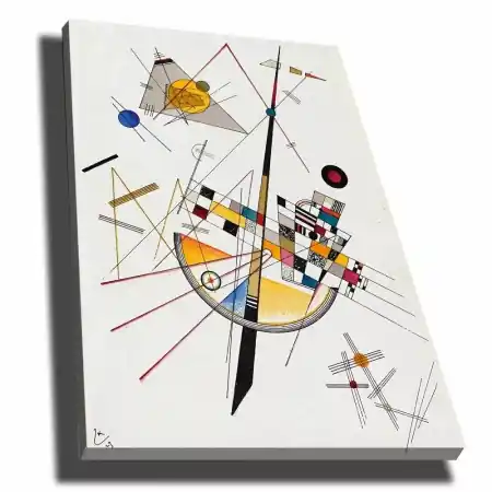 Tablou canvas Re-Bloom, model abstract, lemn/panza, multicolor, 70 x 100 cm Reducere extra