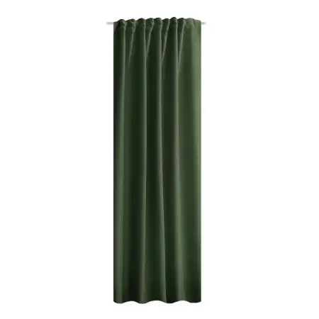 Acustico draperie opaca 135x245 cm, 100% poliester, curea si bucle, spalare delicata 30°C, maslin - Verificat A · Re-Bloom Super ofertă