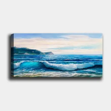Wallxpert tablou decorativ canvas 50x120 cm, panza 100%, rama lemn 100% grosime 3 cm, format panoramic, multicolor - Verificat A · Re-Bloom Reducere de preț