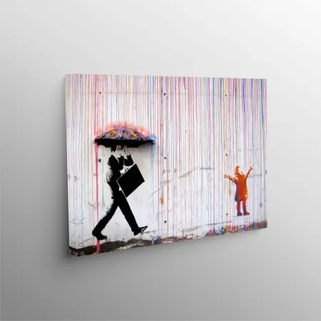 Tablou decorativ canvas 58x55 cm, panza/lemn, multicolor - Verificat A · Re-Bloom Cel mai bun preț