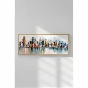 Cumpără acum Tablou decorativ, lemn/MDF, 50x120 cm, format panoramic, multicolor - Verificat A · Re-Bloom