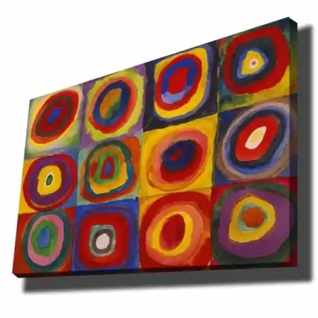 Reducere de preț Tablou decorativ Re-Bloom, lemn/panza, multicolor, 70 x 100 cm