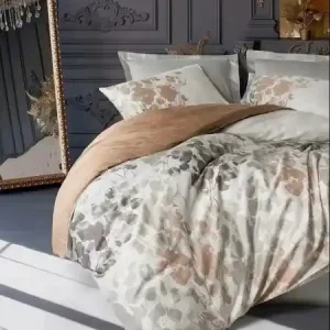 Cel mai vândut Set husa pilota + fata de perna, satin bumbac 100%, 155x220 cm + 80x80 cm, multicolor - Verificat A · Re-Bloom