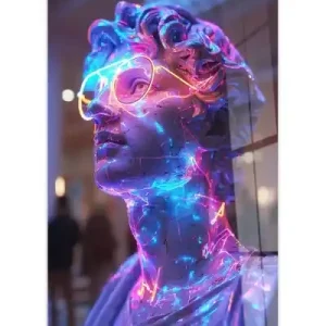 Reducere extra Hhlneon tablou decorativ pe sticla securizata 70x100 cm, multicolor - Verificat A · Re-Bloom